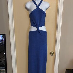 Express: Blue Cut Out Dress